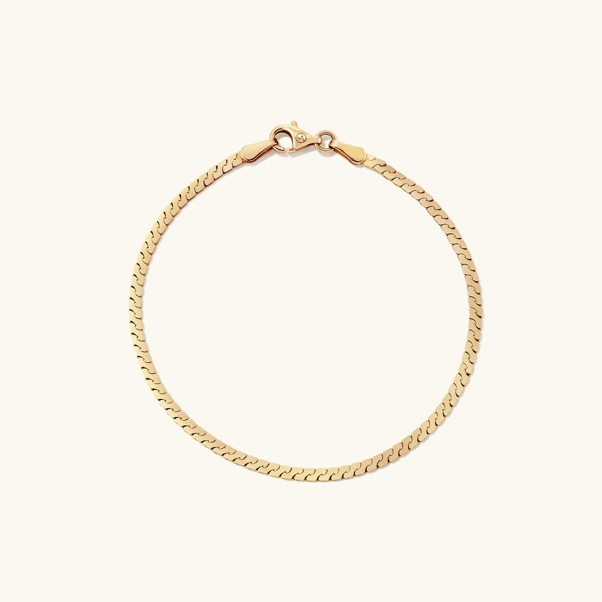 Serpentine Chain Bracelet | Mejuri Fine Crew