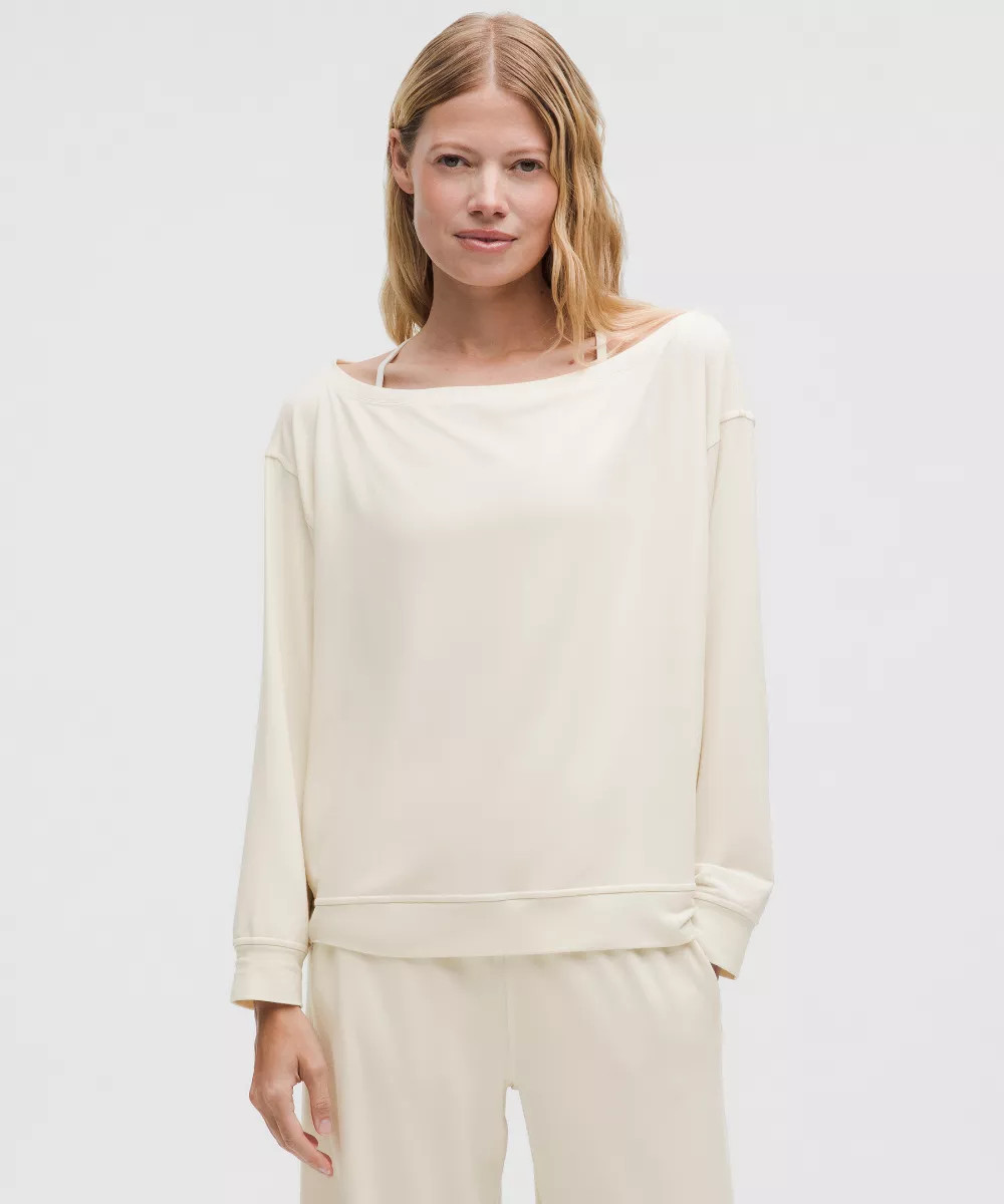 BeCalm Oversized Boatneck Long-Sleeve Shirt | lululemon (AU)