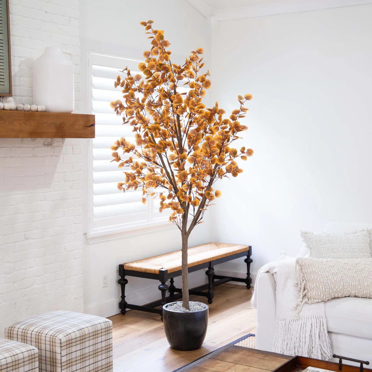 Artificial Autumn Fall Eucalyptus Tree | Wayfair North America