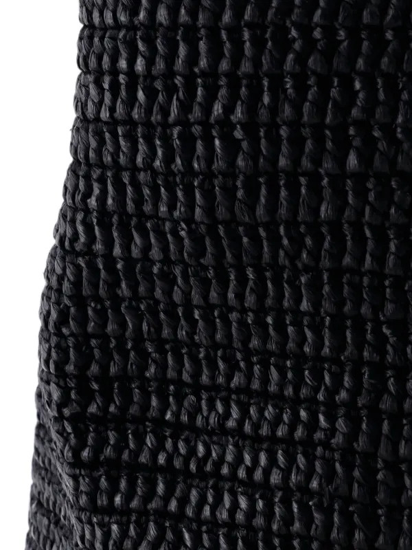 Logo Supple Embroidered Raffia tote bag | Farfetch Global