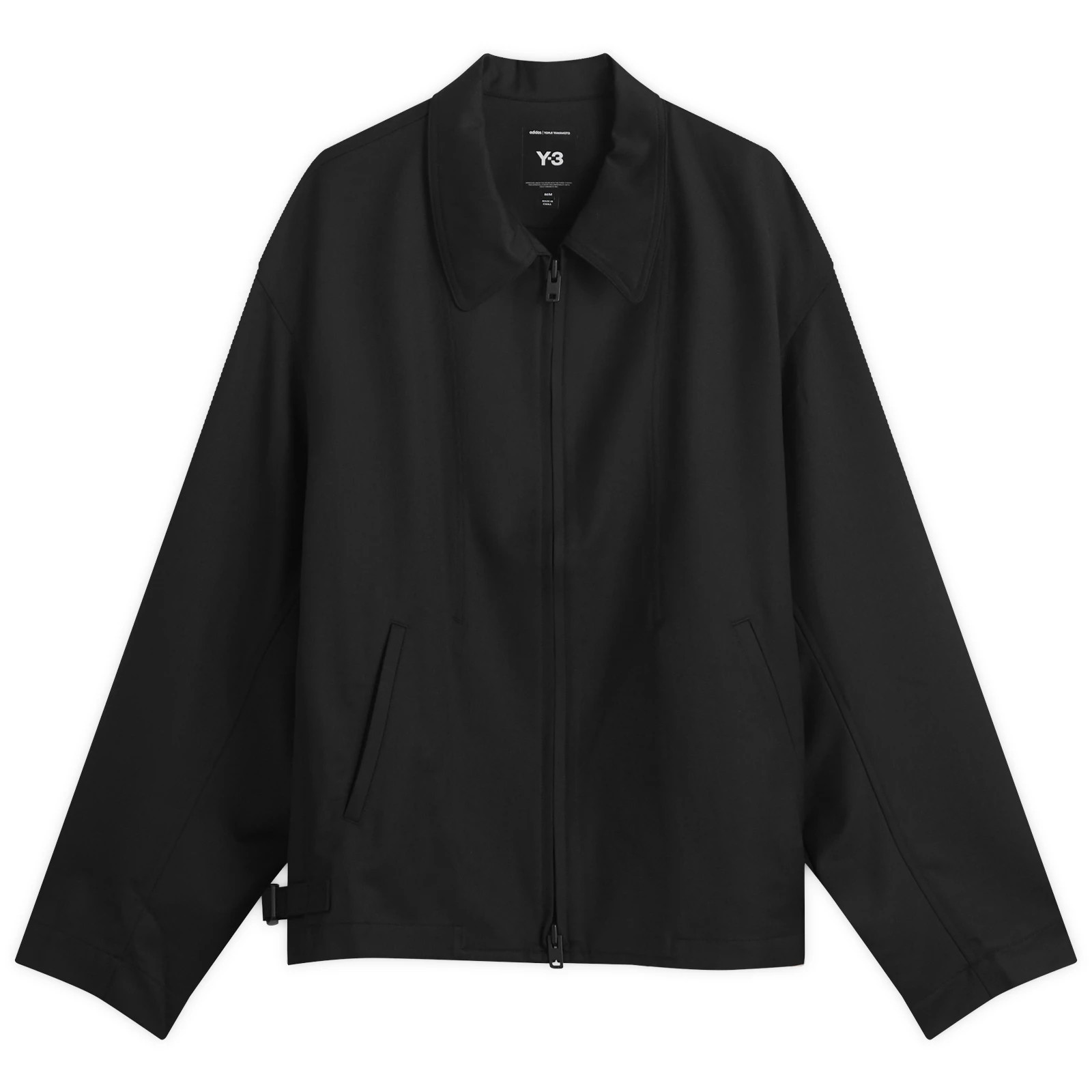 Y-3 Men's Zip Through Shirt Jacket in Black, Size Small | END. Clothing