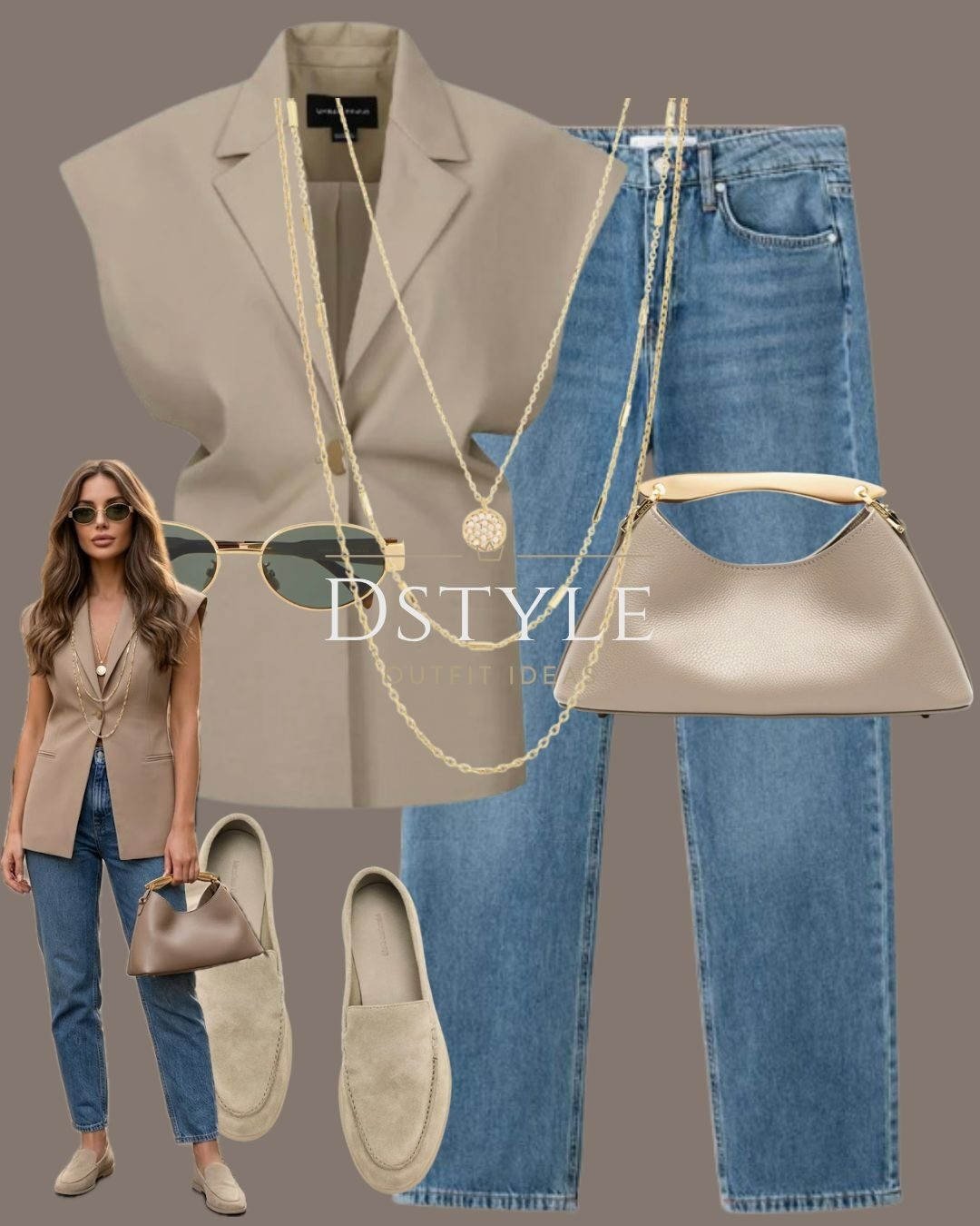 Manifesting more chic neutral moments like this. 🕊️ This tailored vest and blue jeans combo is my new go-to for brunch or errands. These loafers are a must-have for comfort + style! 

 

#LTKootd #LTKOver40 #LTKWorkwear