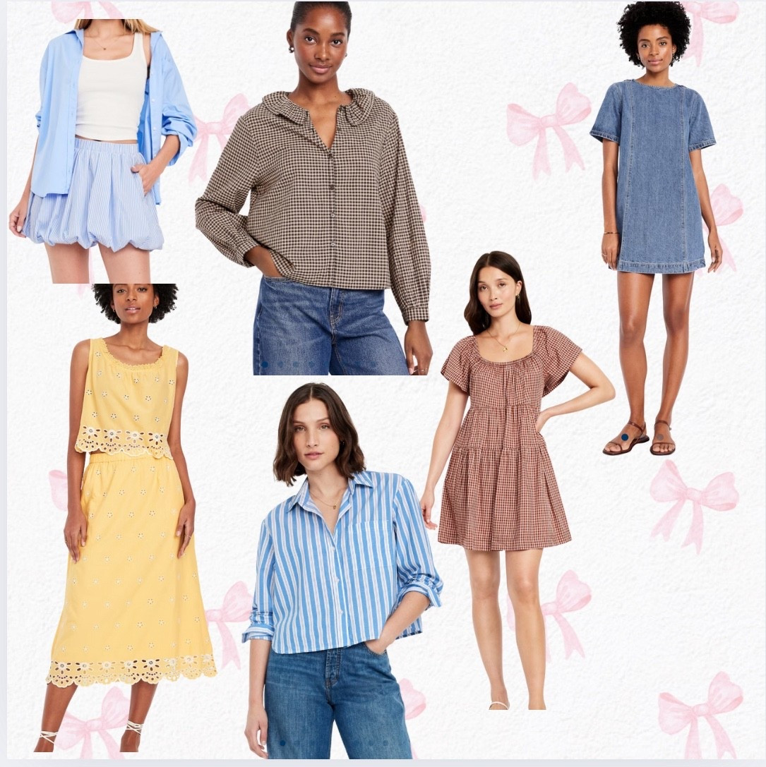 Absolutely adorable new arrivals at Old Navy! Look at this gingham dress!!