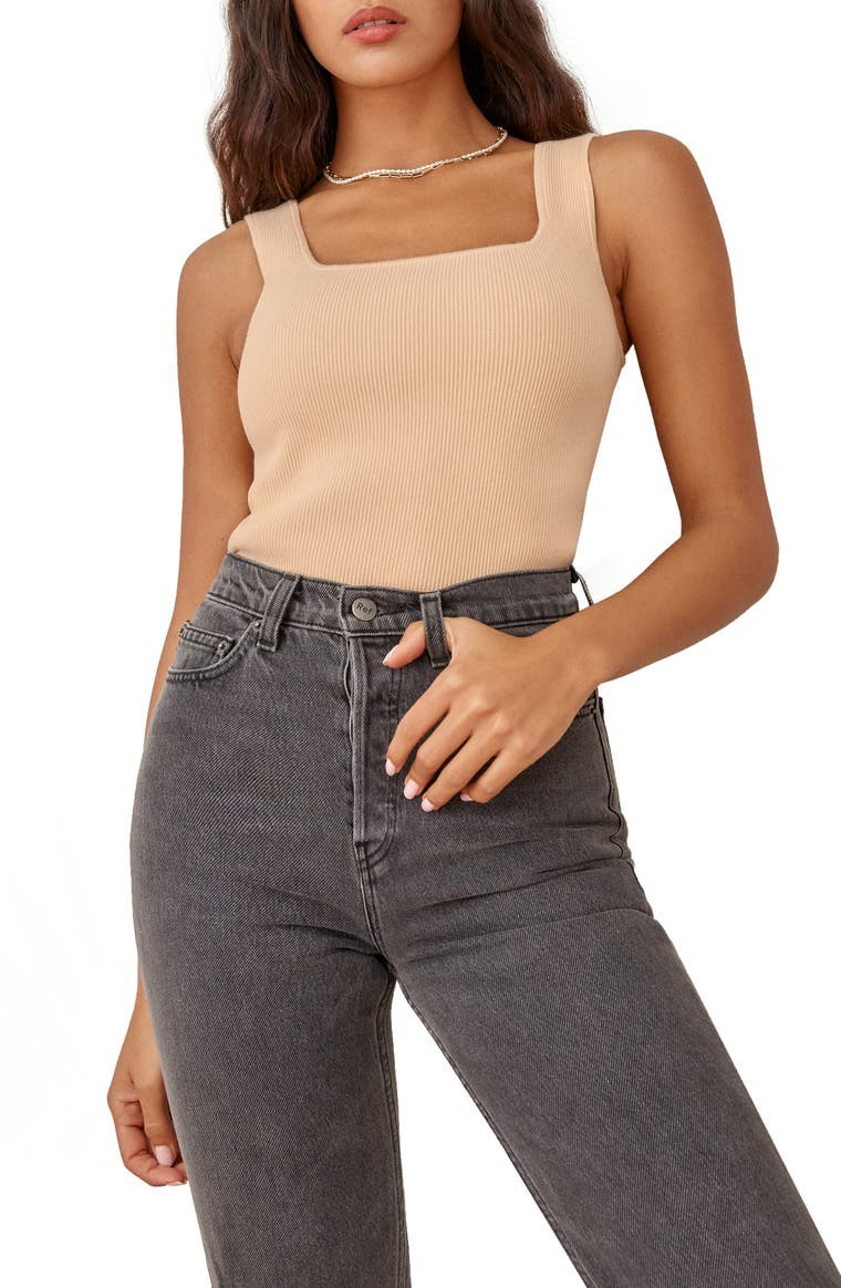 Julia Organic Cotton Rib Sweater Tank | Nordstrom