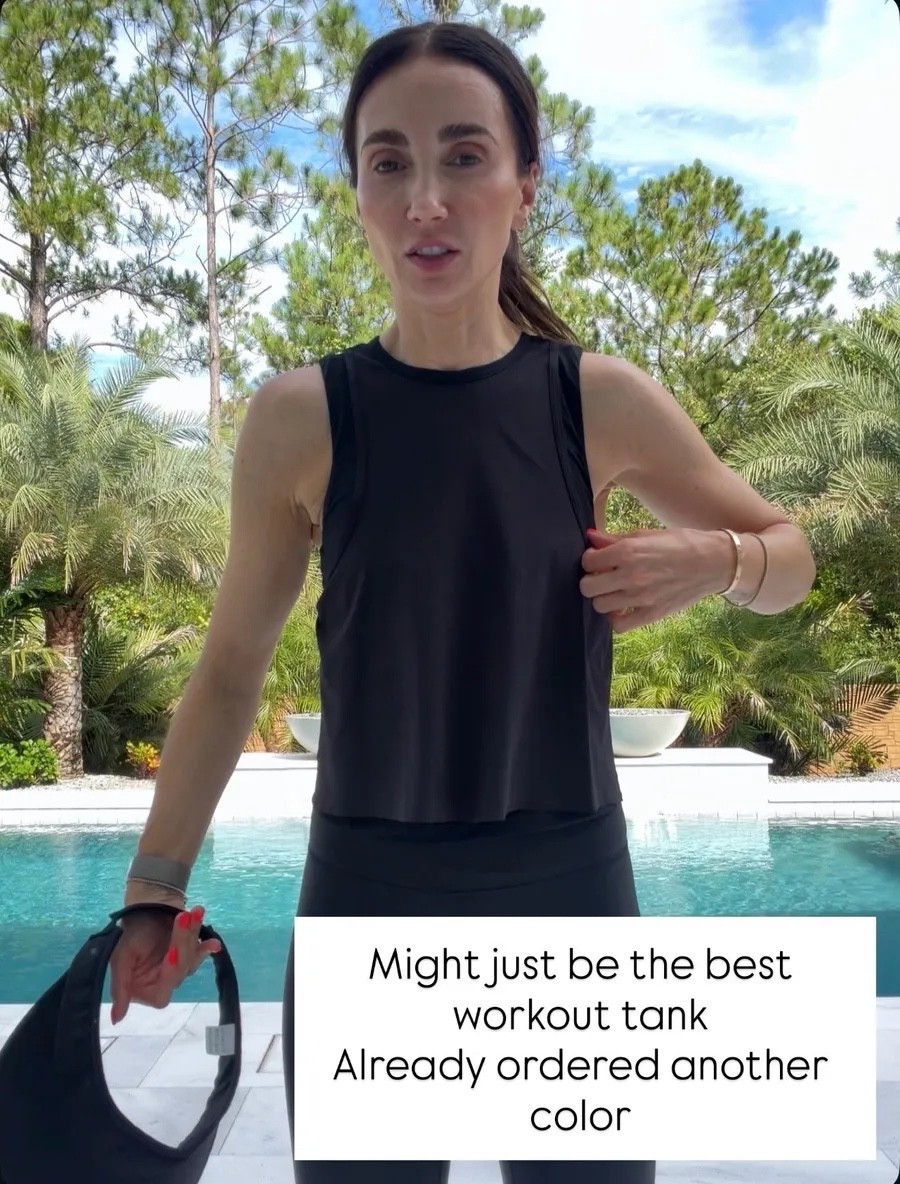 I’ve bought a lot of workout tanks over the years, and this is one of the few that stays in rotation. The fabric is soft, breathable, and dries quickly, and the arm openings are cut just right so they don’t gap or show too much. It works just as well for workouts as it does layered under a sweatshirt for errands.

workout tank, activewear, gym tank, breathable workout top, athletic wear, fitness outfit, moisture wicking top, athleisure style, everyday activewear, workout clothes, annabrstyle

#LTKfitnessgoals #LTKActive #LTKootd