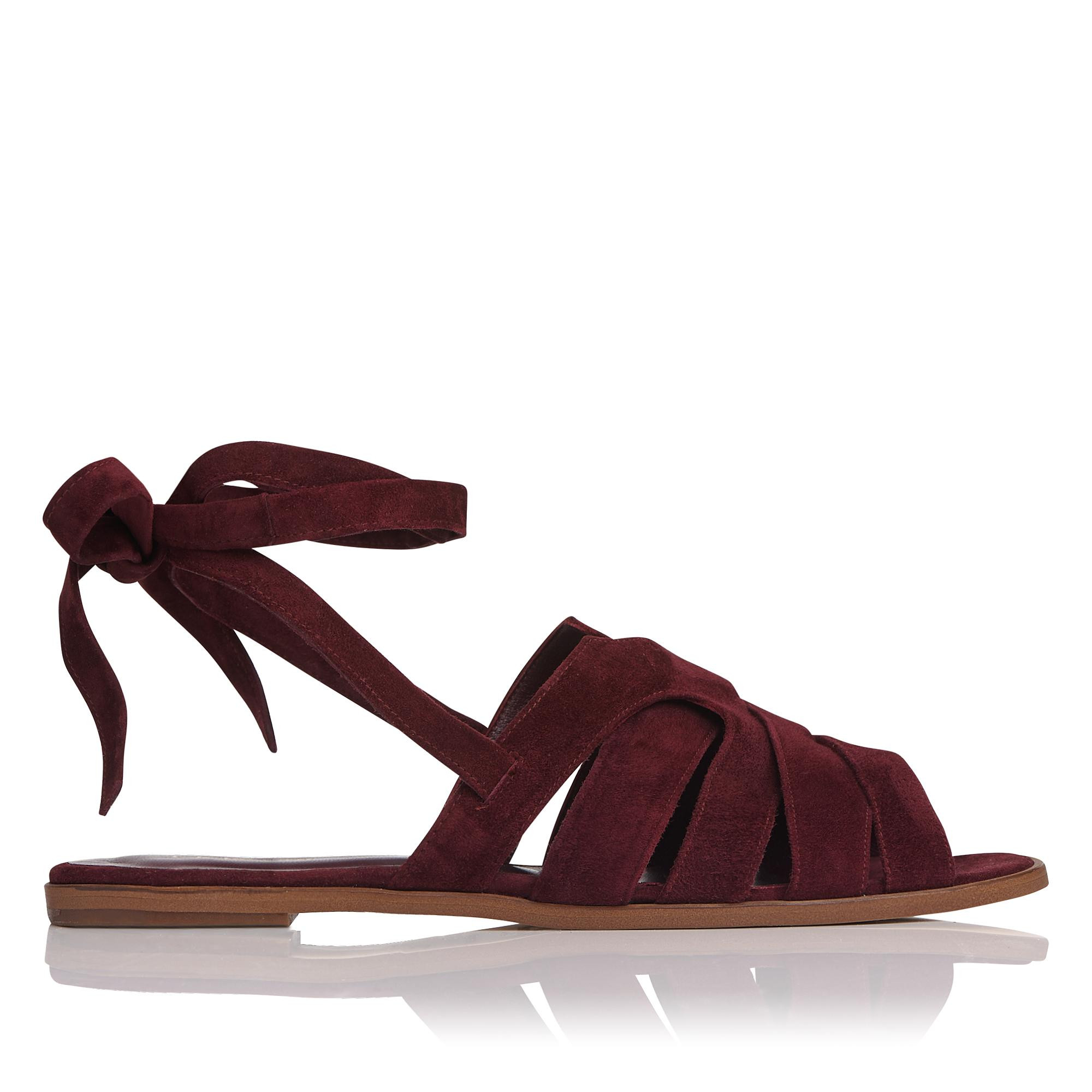 Selma Red Suede Sandal | L.K. Bennett US