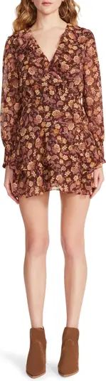 Paisley to Be Nice Print Long Sleeve Chiffon Minidress | Nordstrom