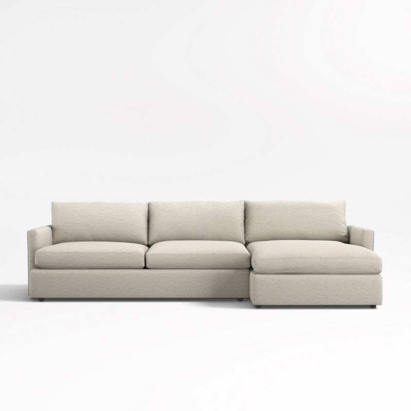 Lounge 2-Piece Sectional Sofa with Chaise Lounge + Reviews | Crate & Barrel | Crate & Barrel