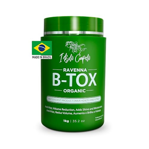 I Belli Capelli Ravenna Organic Hair B-tox Treatment - Formaldehyde-Free, Anti-Frizz Smoothing for Hair - 35.2 oz (1kg) | Amazon (US)