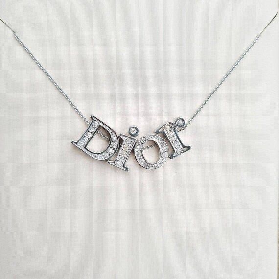 Dior Swarovski Crystal Charm Necklace | Etsy ROW