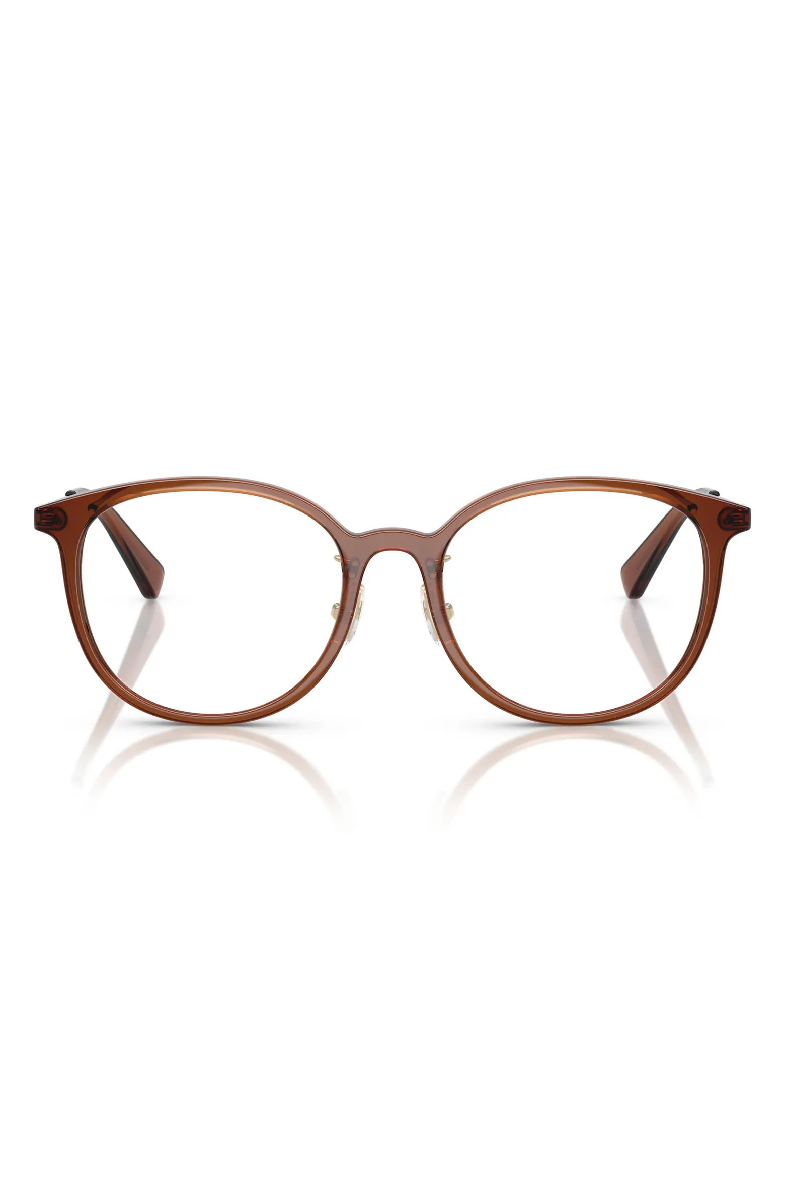 COACH 53mm Round Optical Glasses | Nordstrom | Nordstrom