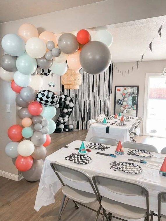 Retro Muted Race Car Themed  DIY Balloon Garland Kit | Birthday Car themed Balloon Arch | Two Fas... | Etsy (US)