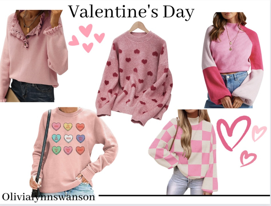 Comfy Valentine’s Day Sweaters! Perfect for a cozy night in, galentines day, or to wear to work! 

Valentine’s Day outfit, Valentine’s Day sweatshirt, Valentine’s Day cozy 

#LTKunder50 #LTKSeasonal #LTKunder100