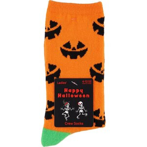 Spooky Village Happy Halloween Crew Socks, Pumpkin | CVS Health
