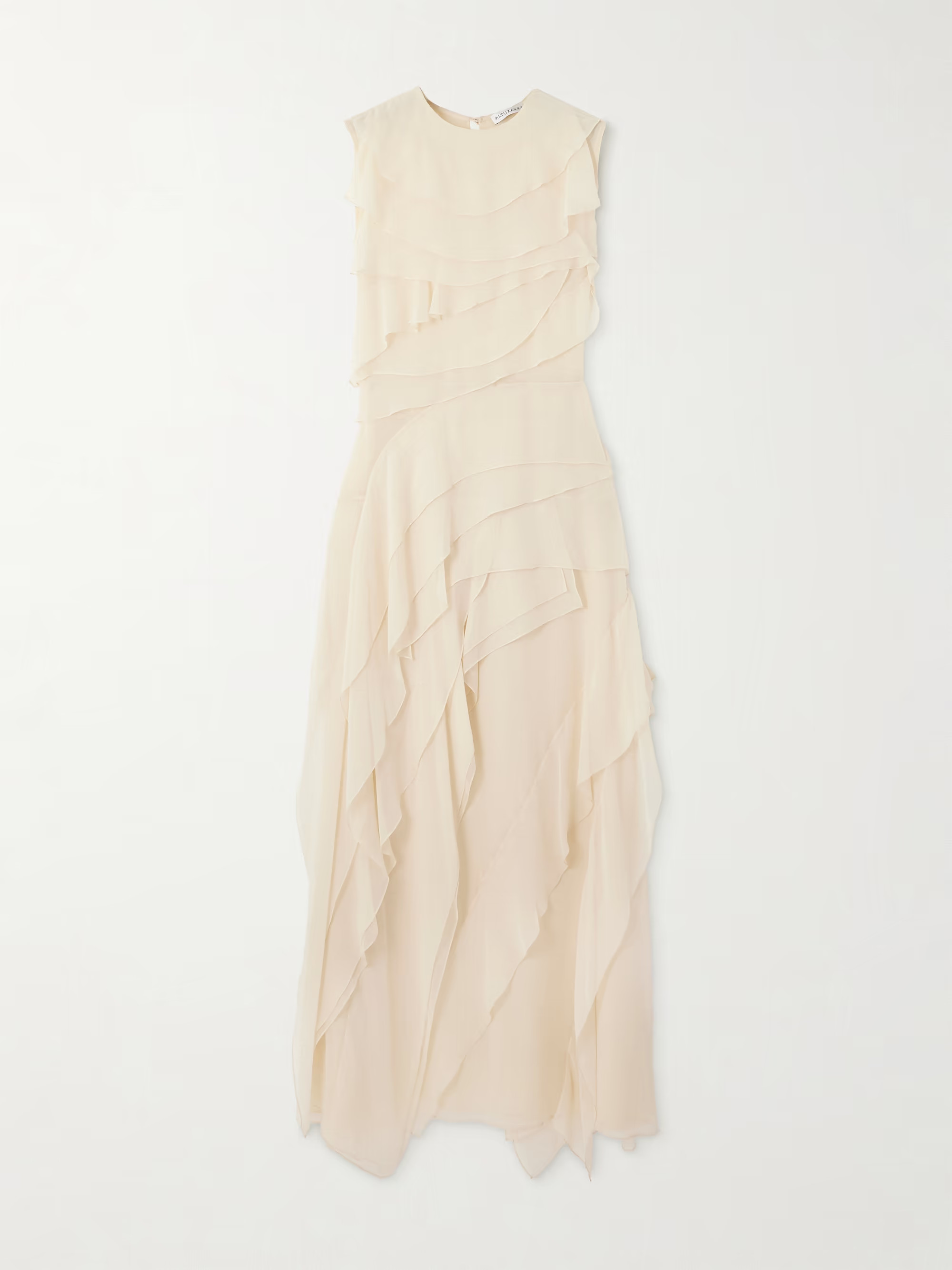 Gigi ruffled silk-chiffon gown | NET-A-PORTER (US)