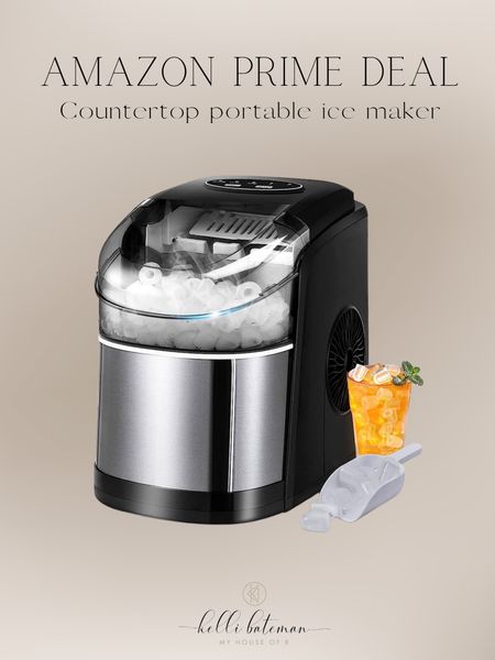 Ice Makers Countertop, FREE VILLAGE Portable Ice Maker Countertop 9 Ice Ready in 6 Mins, 26Lbs/24H, Self-Cleaning Function, Ice Machine with Ice Scoop & Basket for Home/Party/Camping (Black)

#LTKFind #LTKxPrimeDay #LTKhome