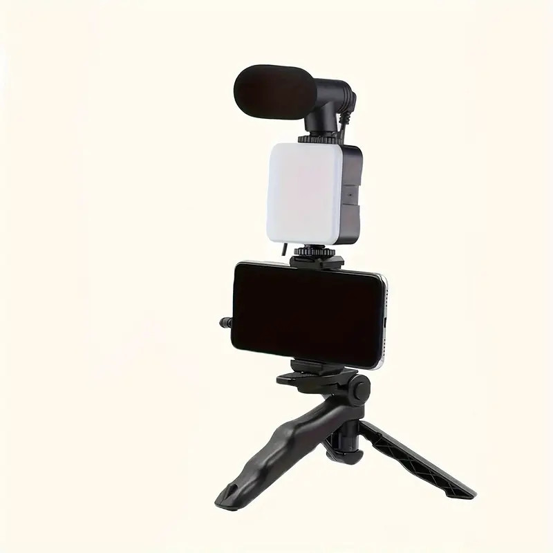 Smartphone Microphone Light Kit Portable Mobile Phone Tripod - Temu | Temu Affiliate Program
