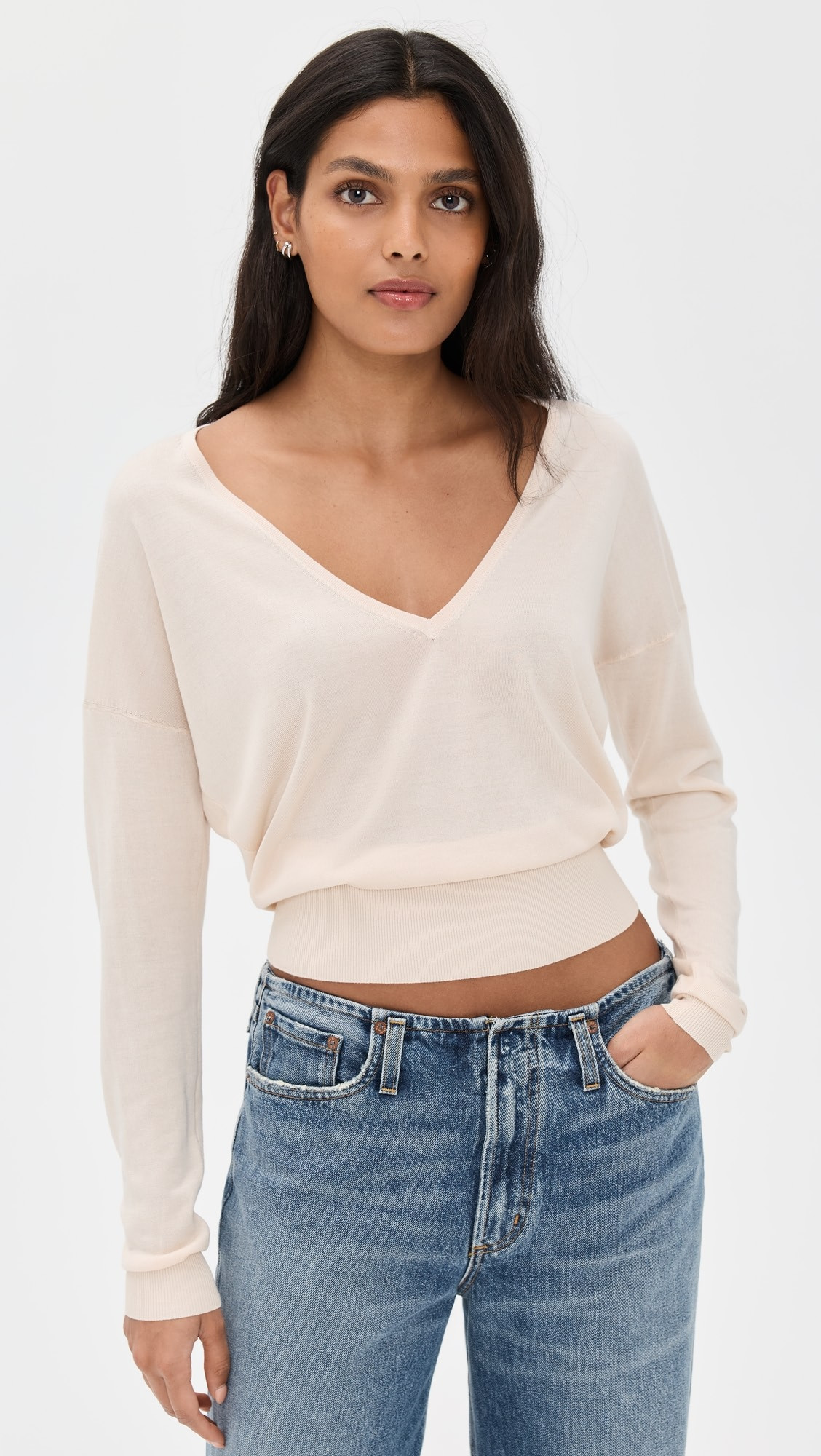 Silk Cashmere V Neck Sweater | Shopbop