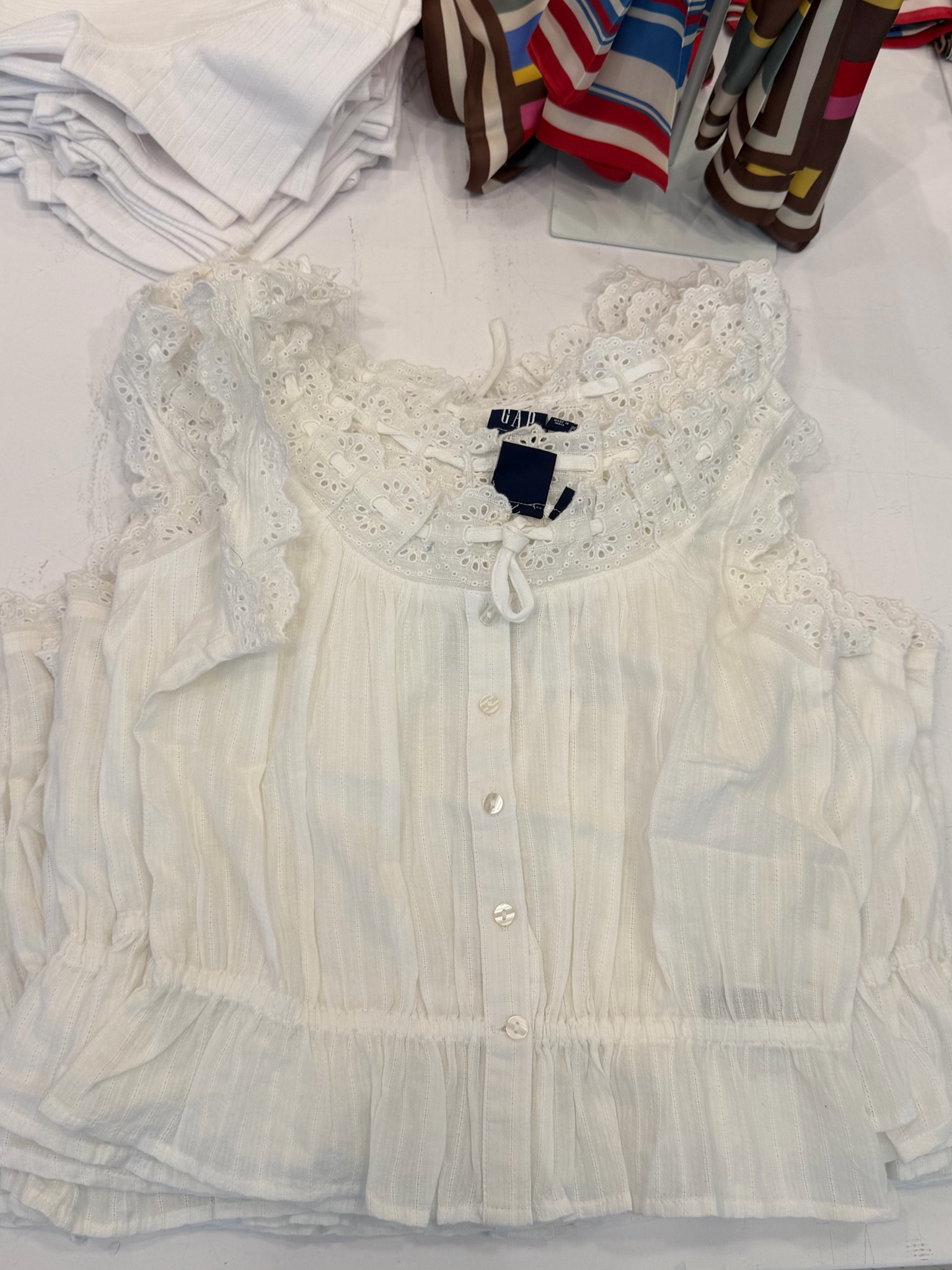 Love the eyelet details on this top! 

#LTKgrwm #LTKdayinmylife #LTKSeasonal
