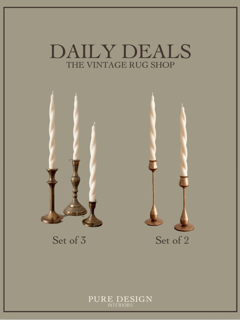 Loving this gorgeous set of 3 brass candlestick holders! They are 20% off and giving a vintage feel! 

#LTKcanada #LTKhome #LTKstyletip
