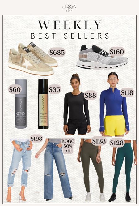Weekly best sellers golden goose sneakers agolde jeans lululemon athletic style 

#LTKsalealert #LTKunder100 #LTKunder50