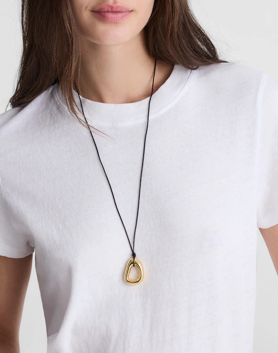Sculptural Pendant Cord Necklace | Madewell