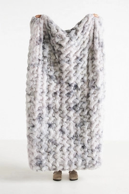 Luxe Faux Fur Throw Blanket | Anthropologie (US)