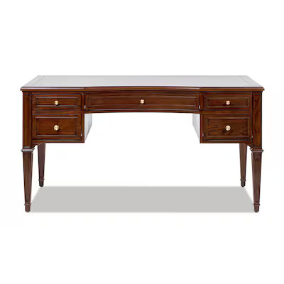Jennifer Taylor Home Dauphin 59-in Brown Traditional Ash Executive desk | Lowe's