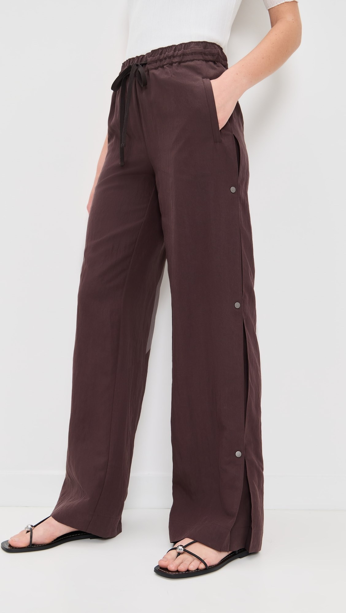 Vince Mid Rise Side Snap Pull On Pants | Shopbop | Shopbop
