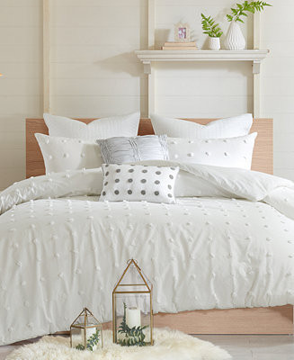 Brooklyn Jacquard Cotton 7-Pc. Comforter Set, Full/Queen | Macy's