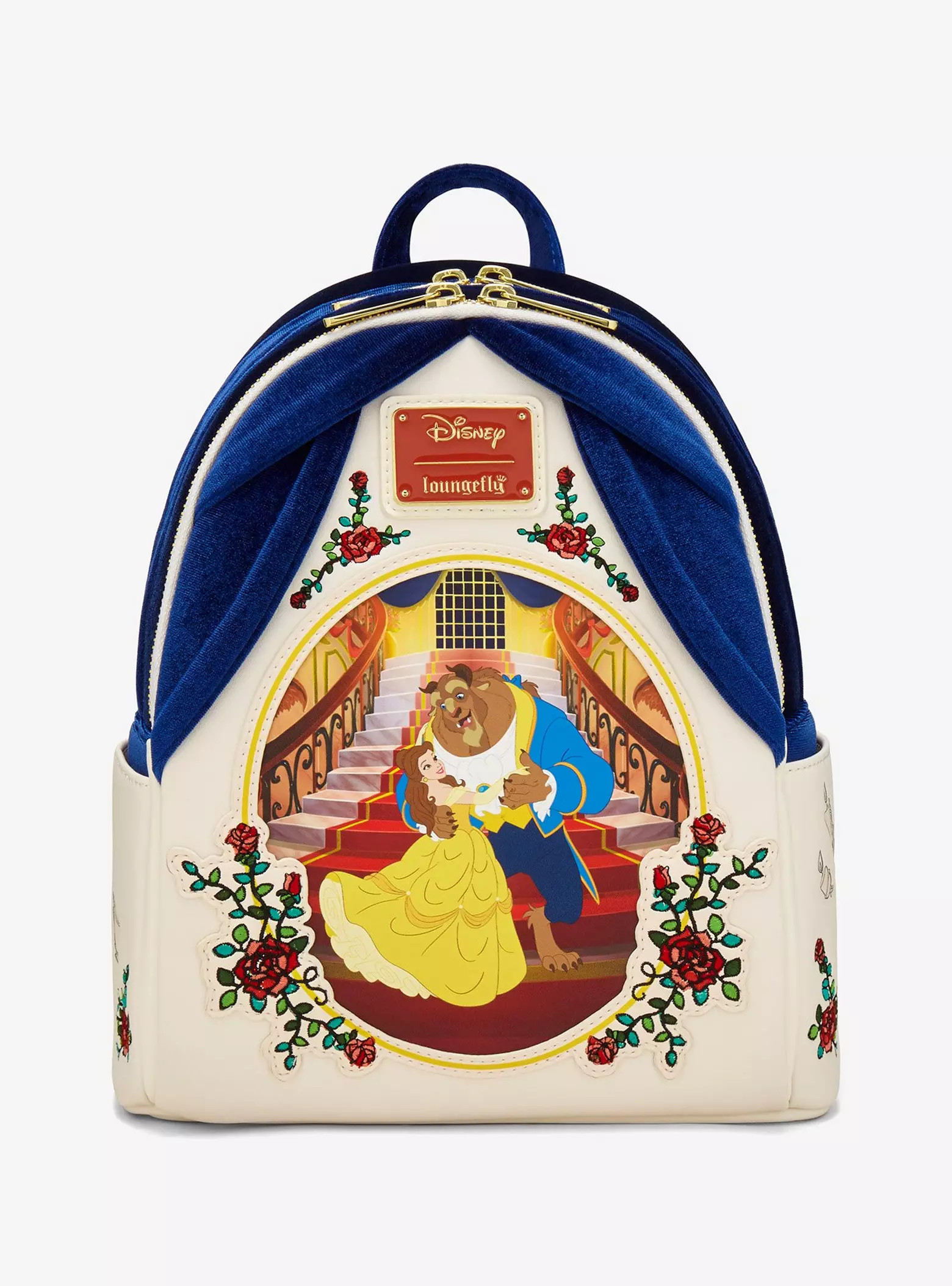 Loungefly Disney Beauty and the Beast Belle & Beast Velvet Mini Backpack — BoxLunch Exclusive | BoxLunch