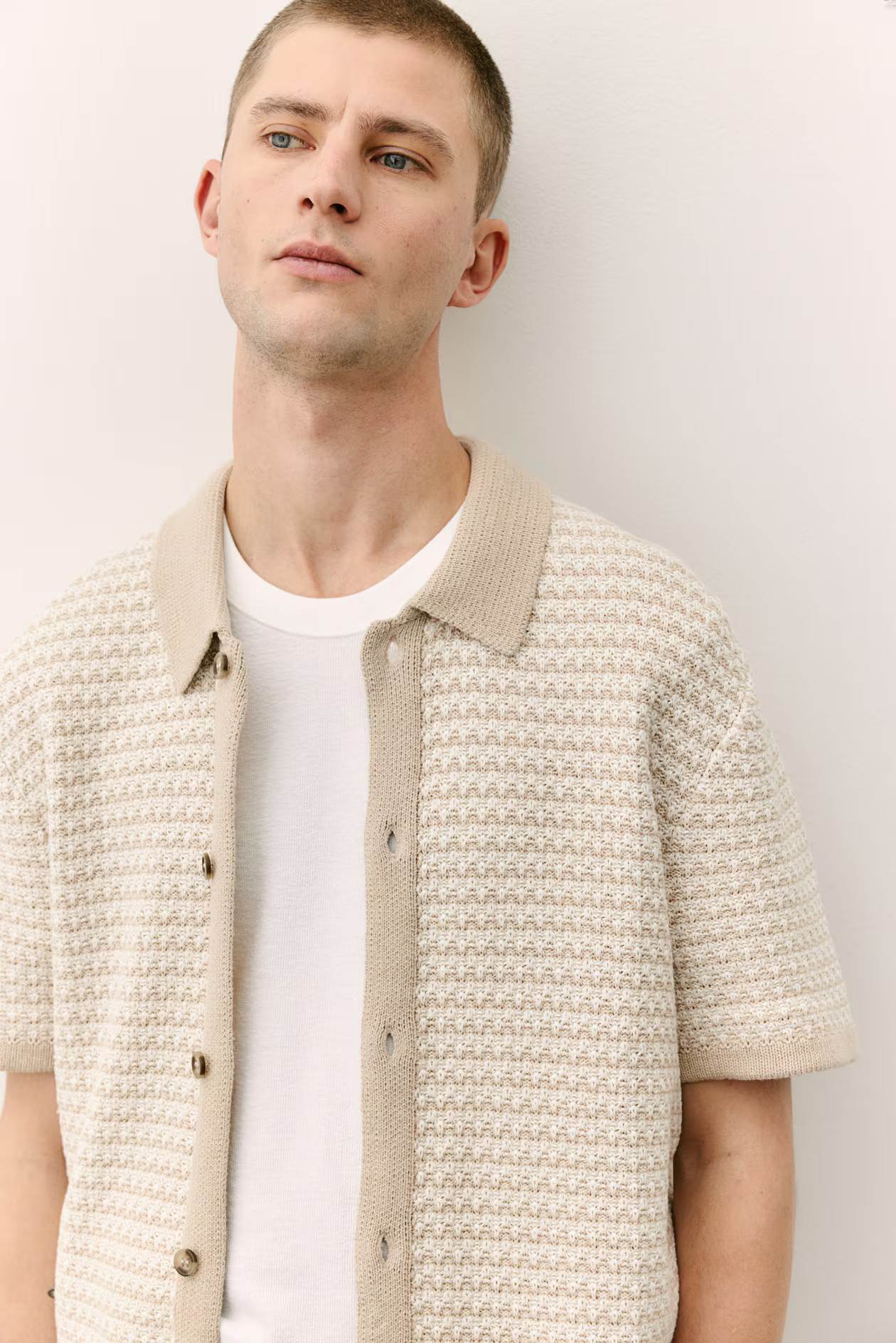 Regular Fit Textured-Knit Shirt | H&M (US + CA)