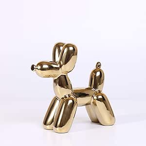 Ardax Gold Home Décor Balloon Figurine Accent, Small Ceramic Animal Statue Handmade Sculpture Or... | Amazon (US)
