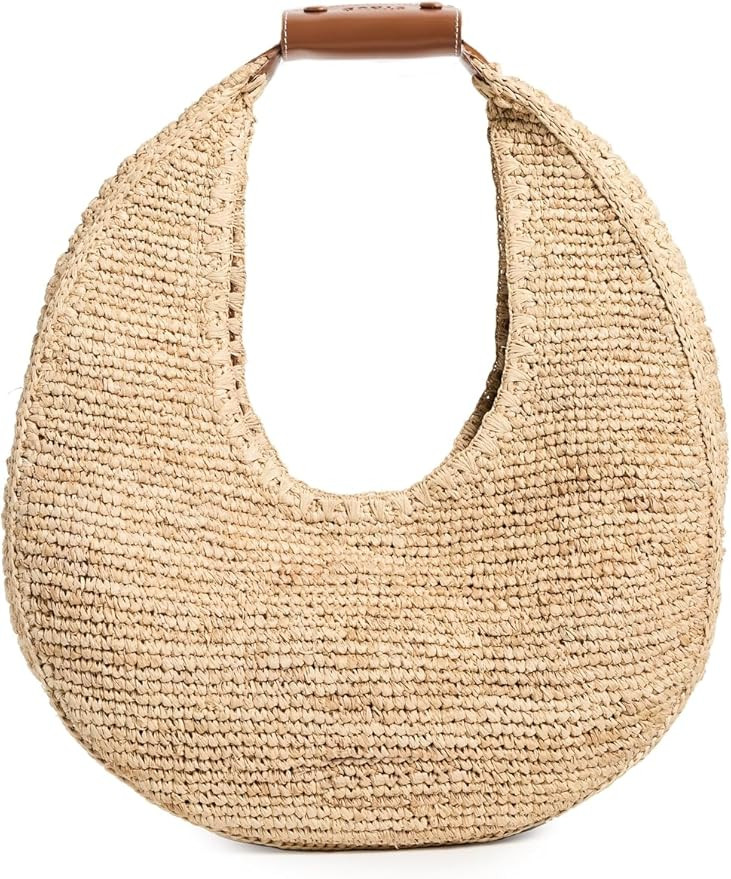 STAUD Women's Large Raffia Moon Tote Bag | Amazon (US)