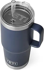 YETI Rambler 25 oz Straw Mug, Vacuum Insulated, Stainless Steel, Navy | Amazon (US)
