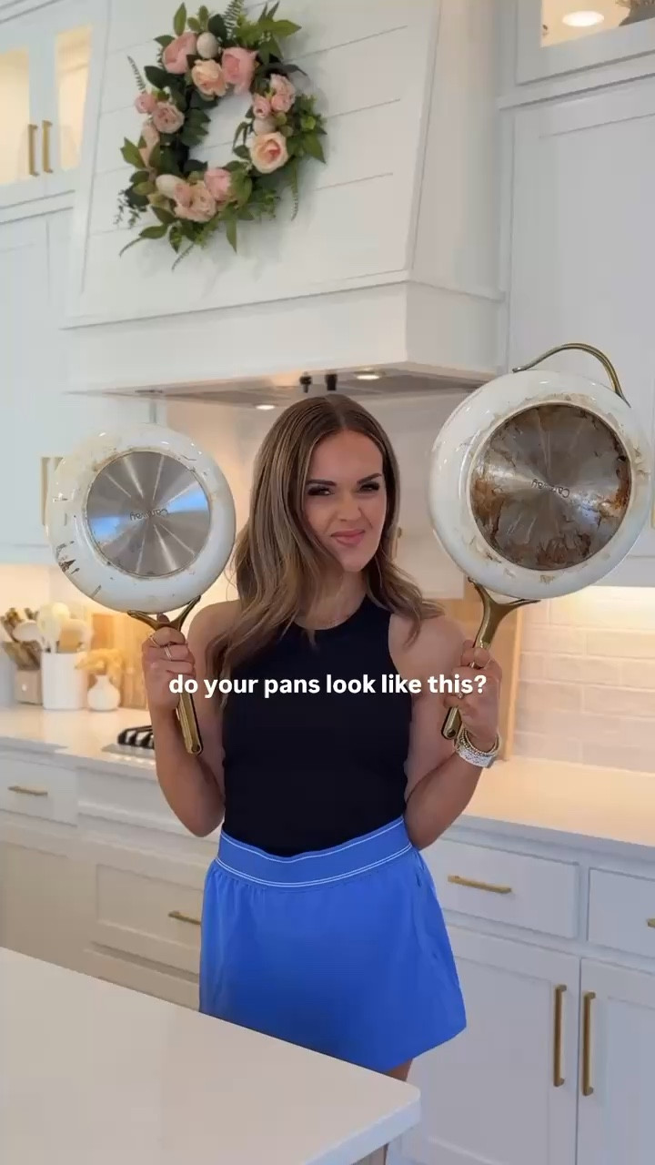 Do your pans look like this?! This helped mine SO much 👏 🫧 🧽 

Seasonal spring cleaning home must haves helpful hacks useful Amazon pans stains kitchen 

#LTKHome #LTKmomlife #LTKdayinmylife