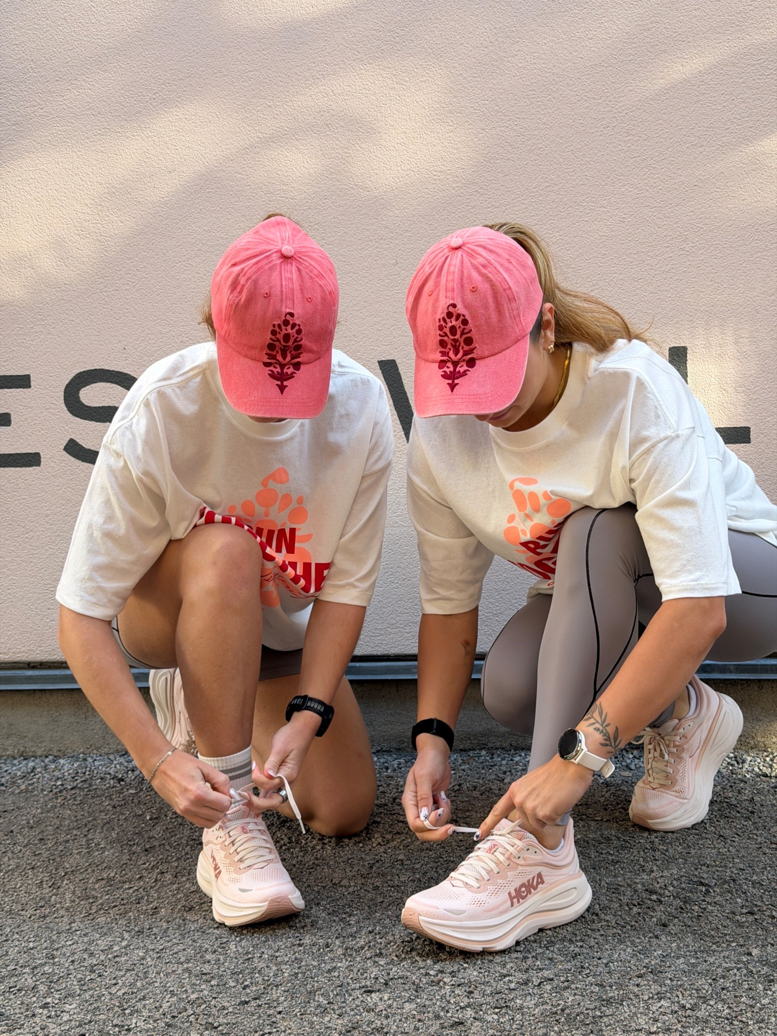 #fpmovment run day Austin Texas pink outfit inspo hoka 