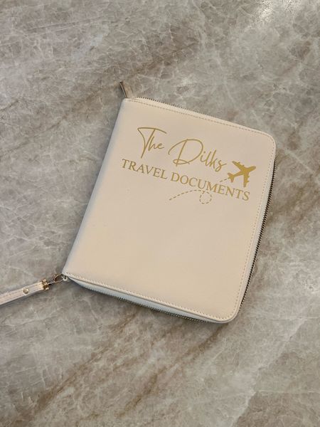 The cutest customized family travel document case! 