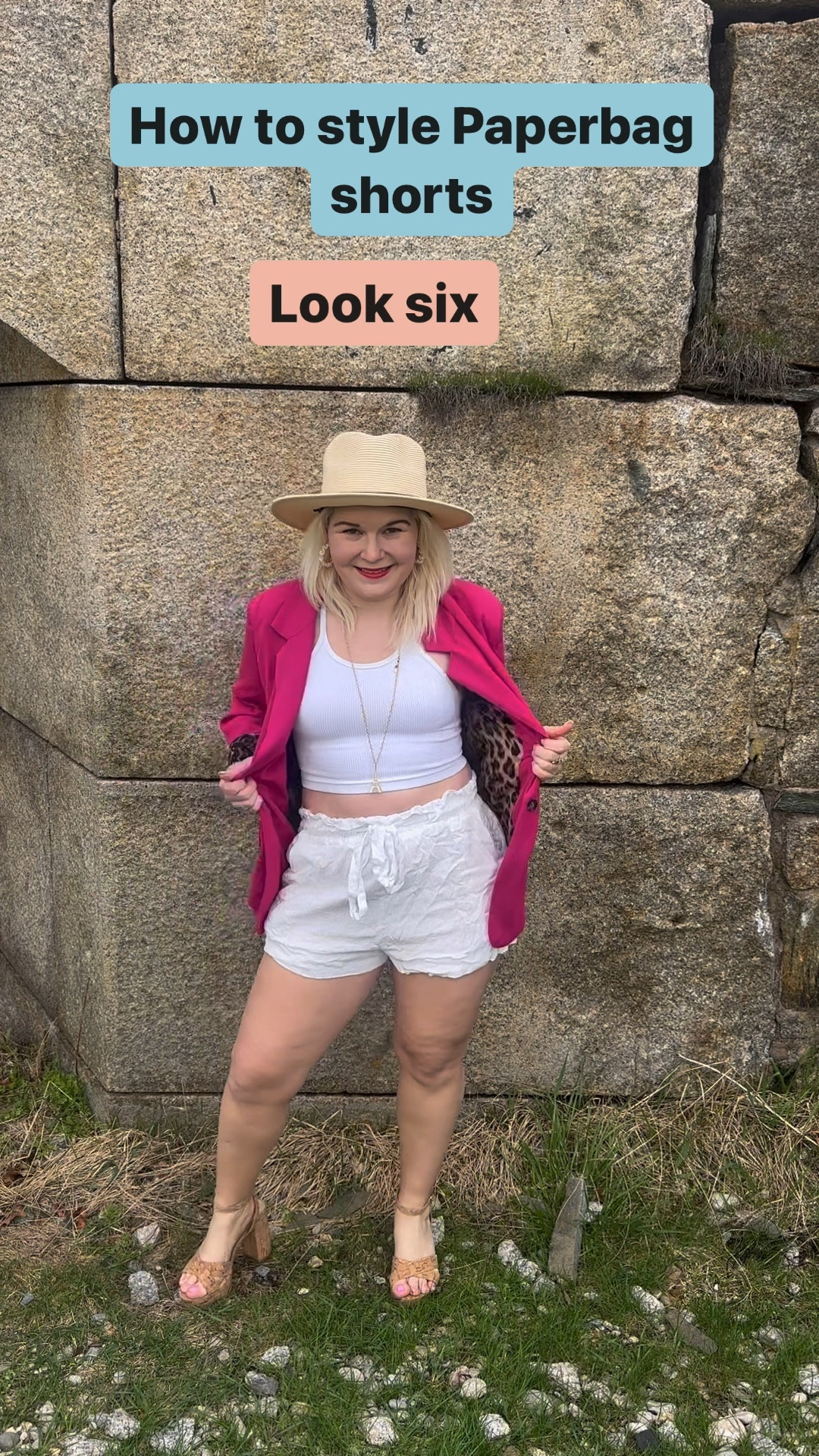 How to style paperbag shorts multiple ways. 

#LTKfindsunder50 #LTKstyletip #LTKworkwear