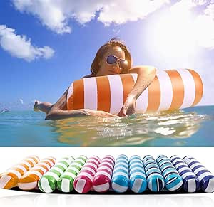 【6pack】 Premium Swimming Pool Float Hammock, Multi-Purpose Inflatable Hammock (Saddle, Lounge... | Amazon (US)