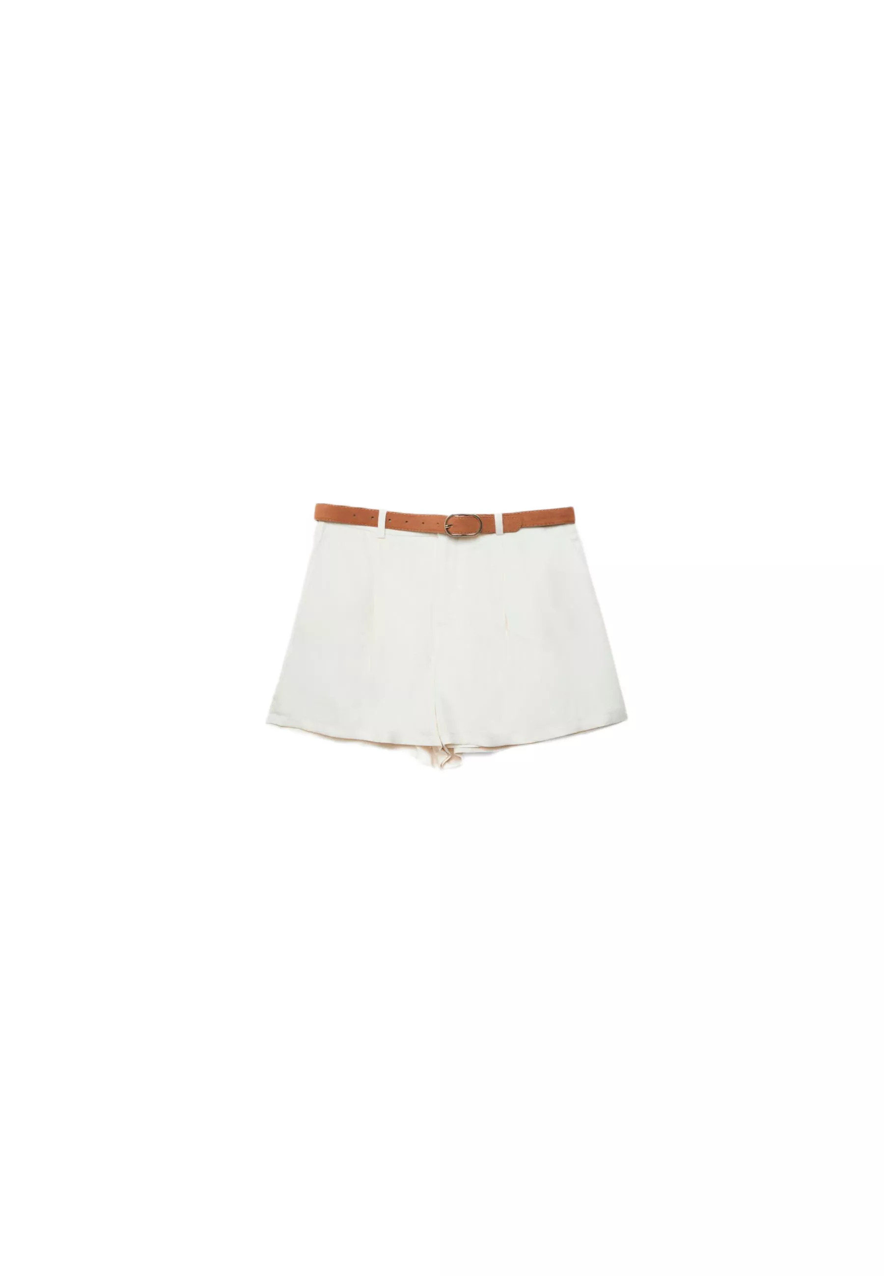 Flowing shorts with belt - Women's Shorts and Jorts | Stradivarius United Kingdom | Stradivarius (UK)