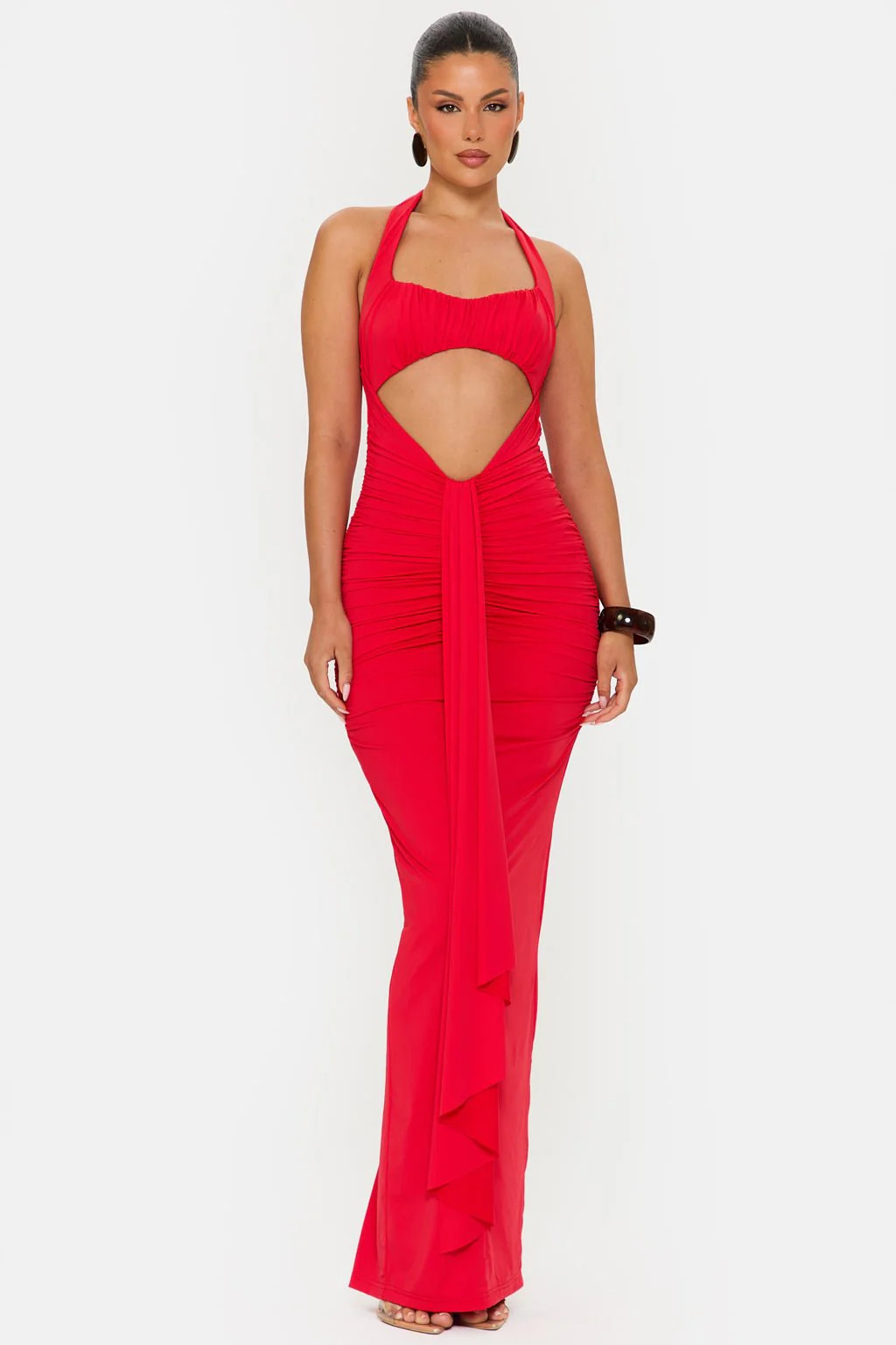 Hibiscus Red Maxi Dress \u2013 Summer Red Maxi Dress | MURCI | Murci