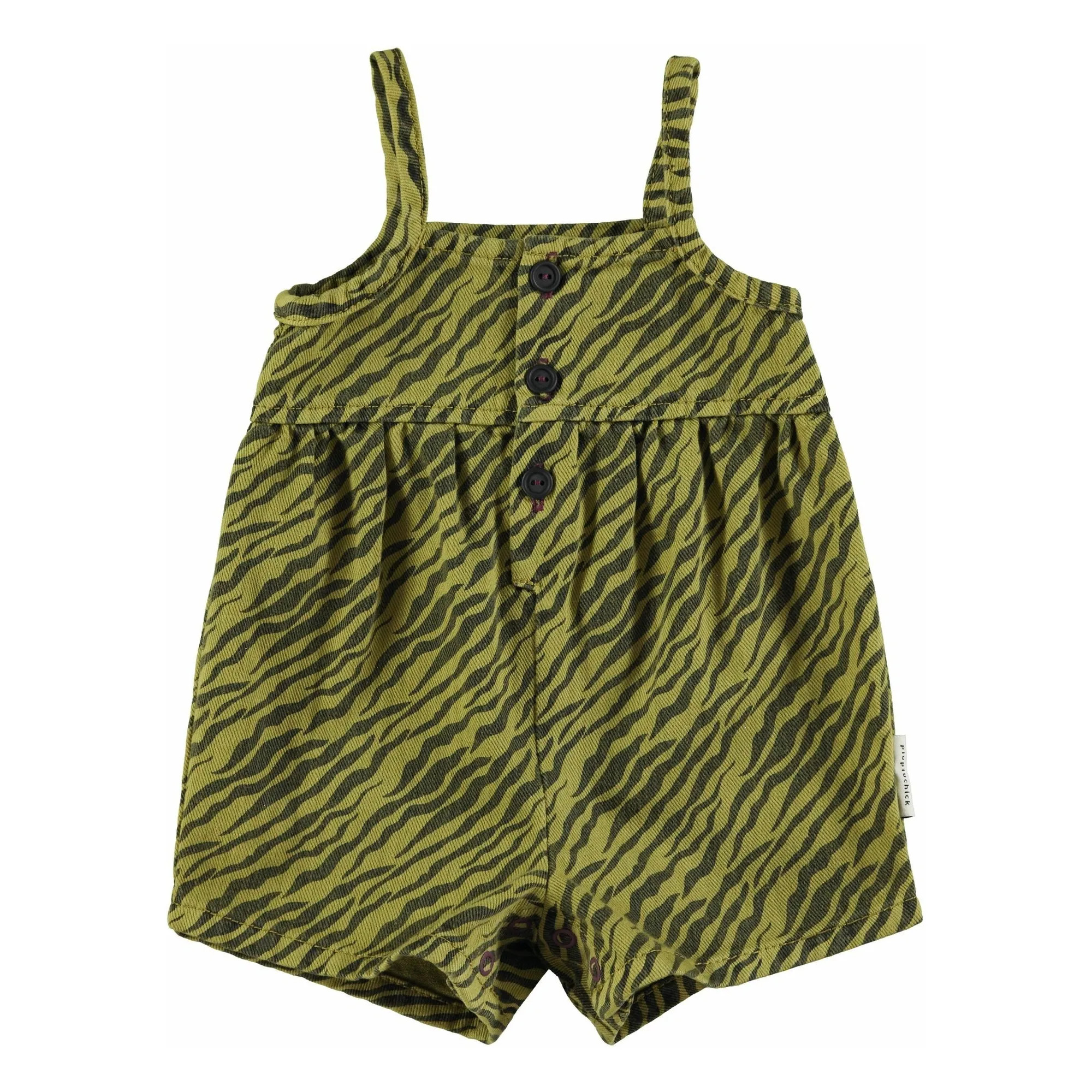 Zebra Playsuit | Olive | Smallable
