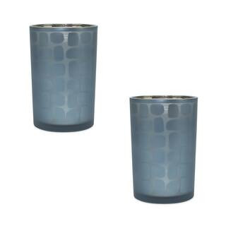 Blue Glass Candle Holder Set By Melrose | 4.75" x 4.75" x 7.25" | Michaels® | Michaels Stores