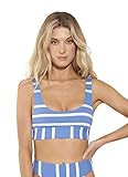 Maaji womens Sporty Bralette With Removable Soft Cups Bikini Top, Blue, Medium US | Amazon (US)