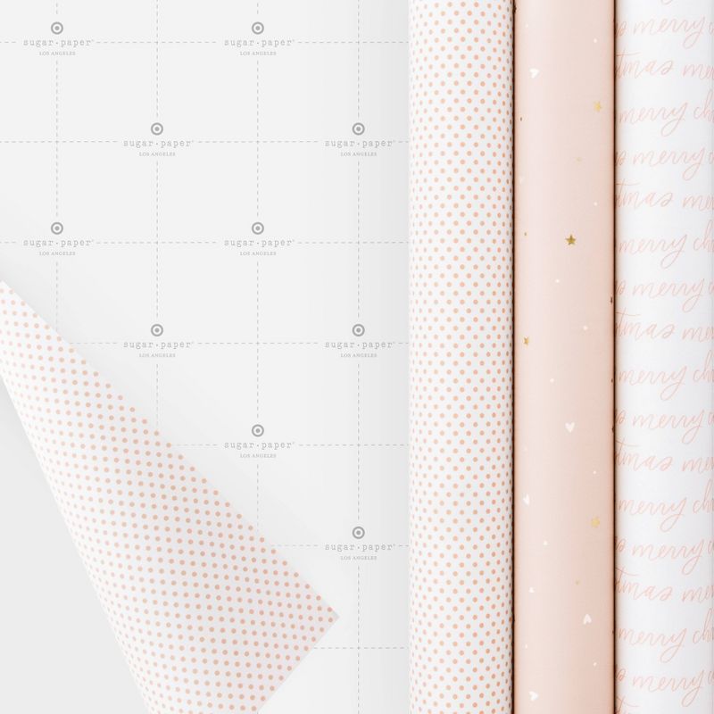30 sq ft Gift Wrap Trio Pink/White - Sugar Paper™ + Target | Target
