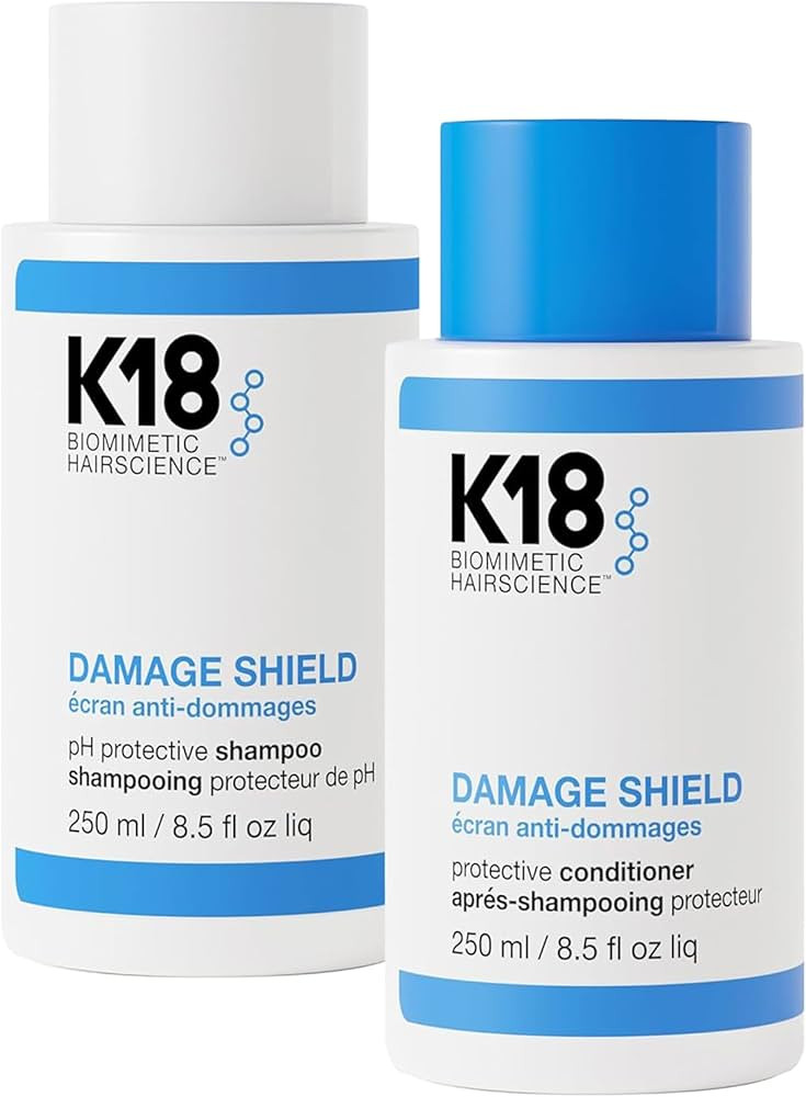 K18 Damage Shield Shampoo & Conditioner, Smoothing & Protective from Environmental Stressors, Mai... | Amazon (US)