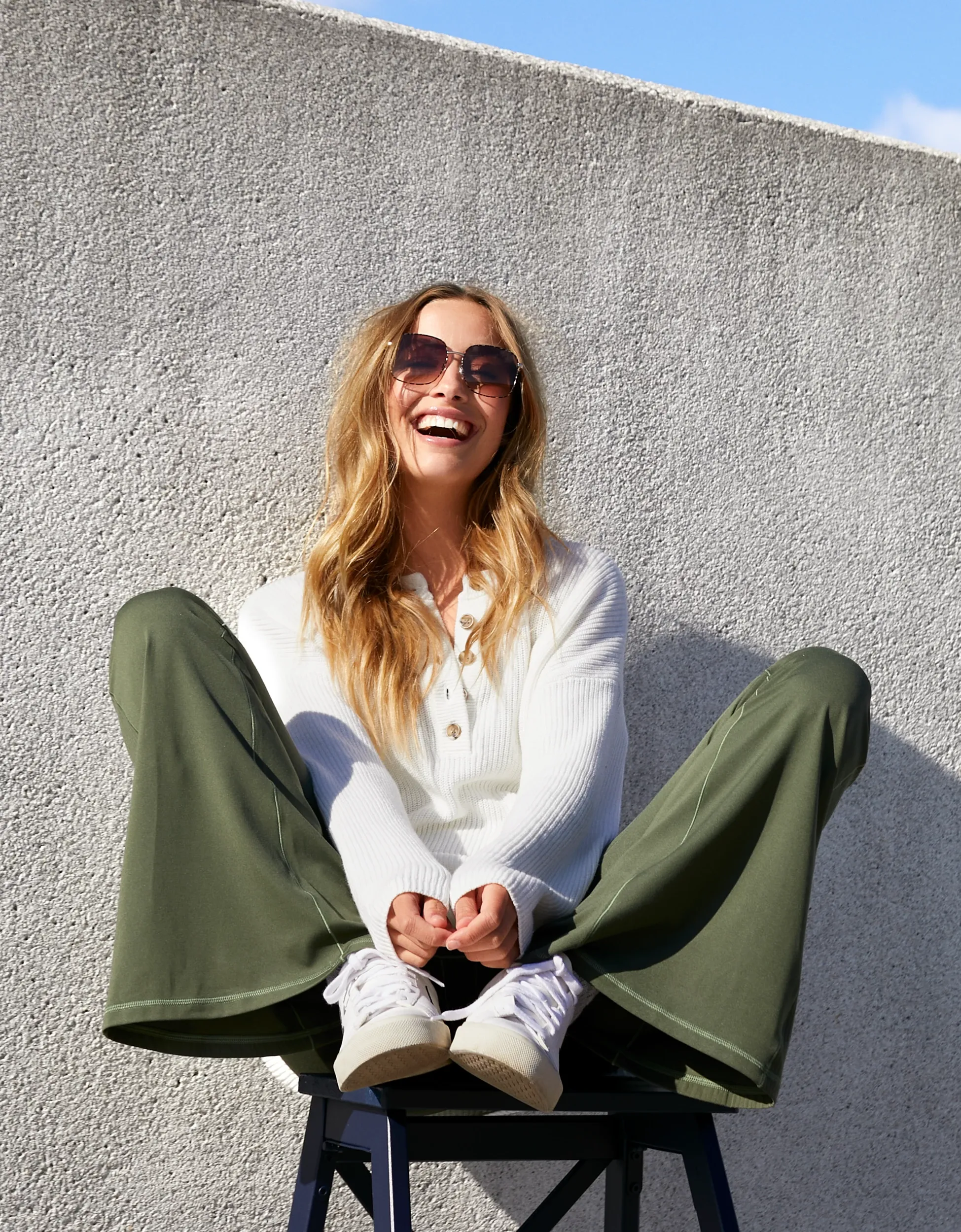 Aerie Oversized Henley Sweater curated on LTK