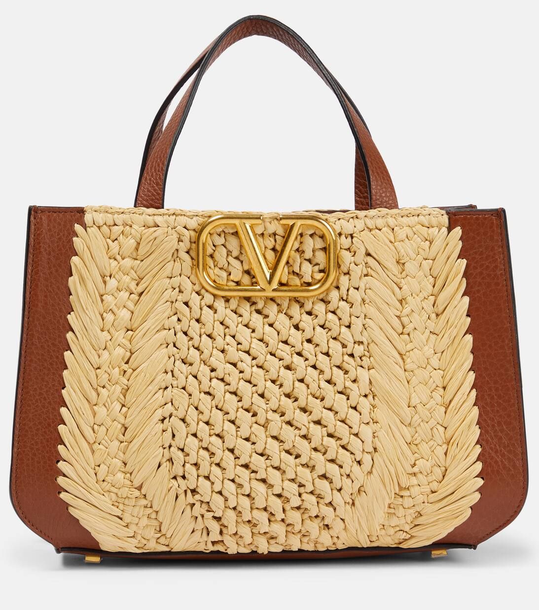 VLogo Small crochet tote bag | Mytheresa (US/CA)