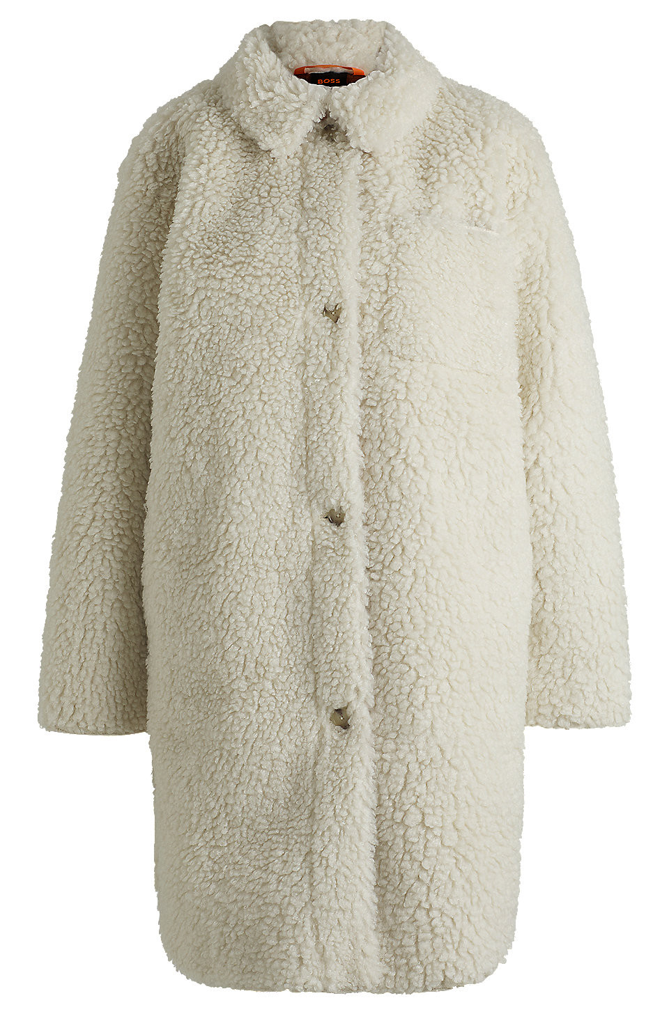 Faux-fur coat with chest pocket | Hugo Boss (US)
